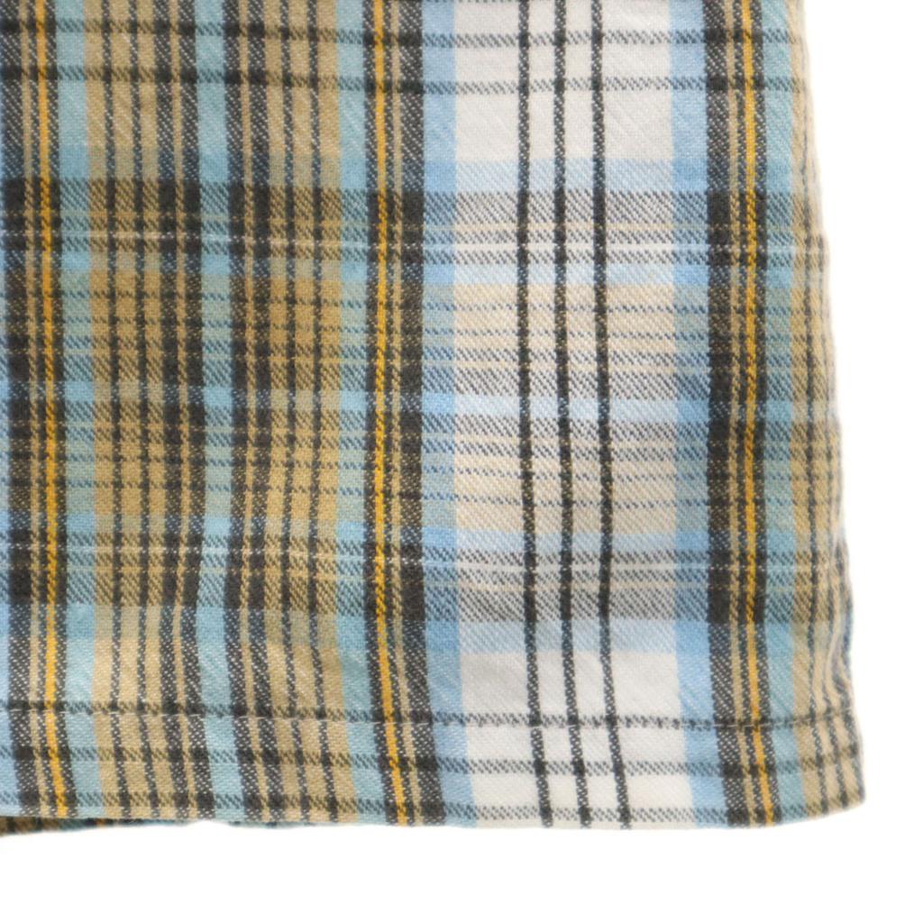 ARROW 80s vintage Check Pattern Long sleeve Cotton shirt XL white Men's Used