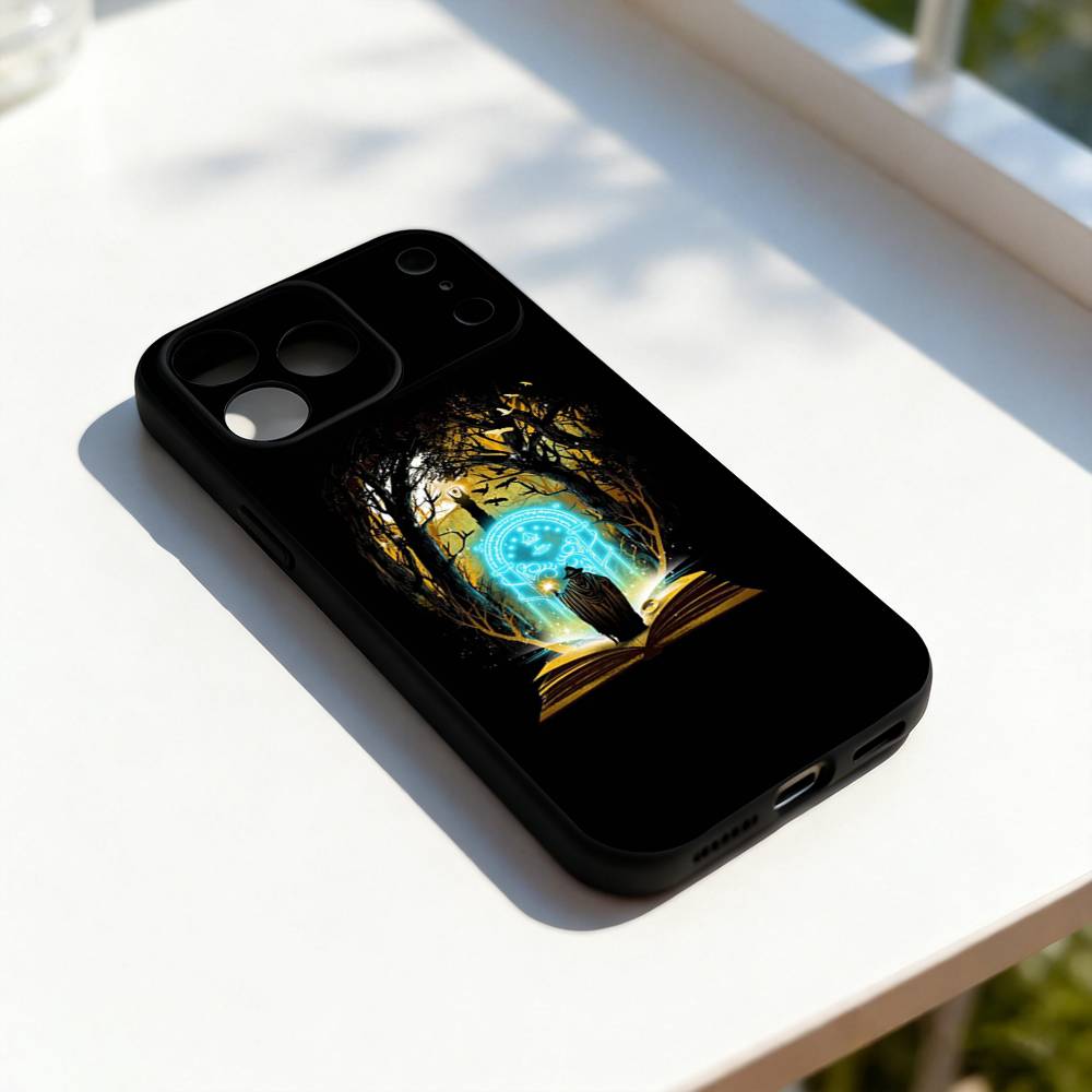 Map The L-Lord of the Rings For iPhone 17,16,15,14,13,12,11,Pro,Max,Plus,E,SE4,Air,Mini Black Soft Cover Phone Case