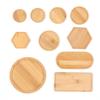 Vassoio multiuso in bambù, piattino in legno, vassoio per fiori, sottobicchiere, piatto decorativo da cucina, sottobicchiere creativo, tappetino per tazza da caffè