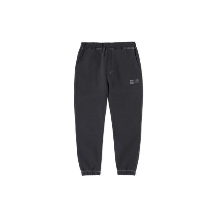 

Эластичные вязаные джоггеры прямого кроя New Balance с логотипом, черные мужские брюки AMP25019-PHM