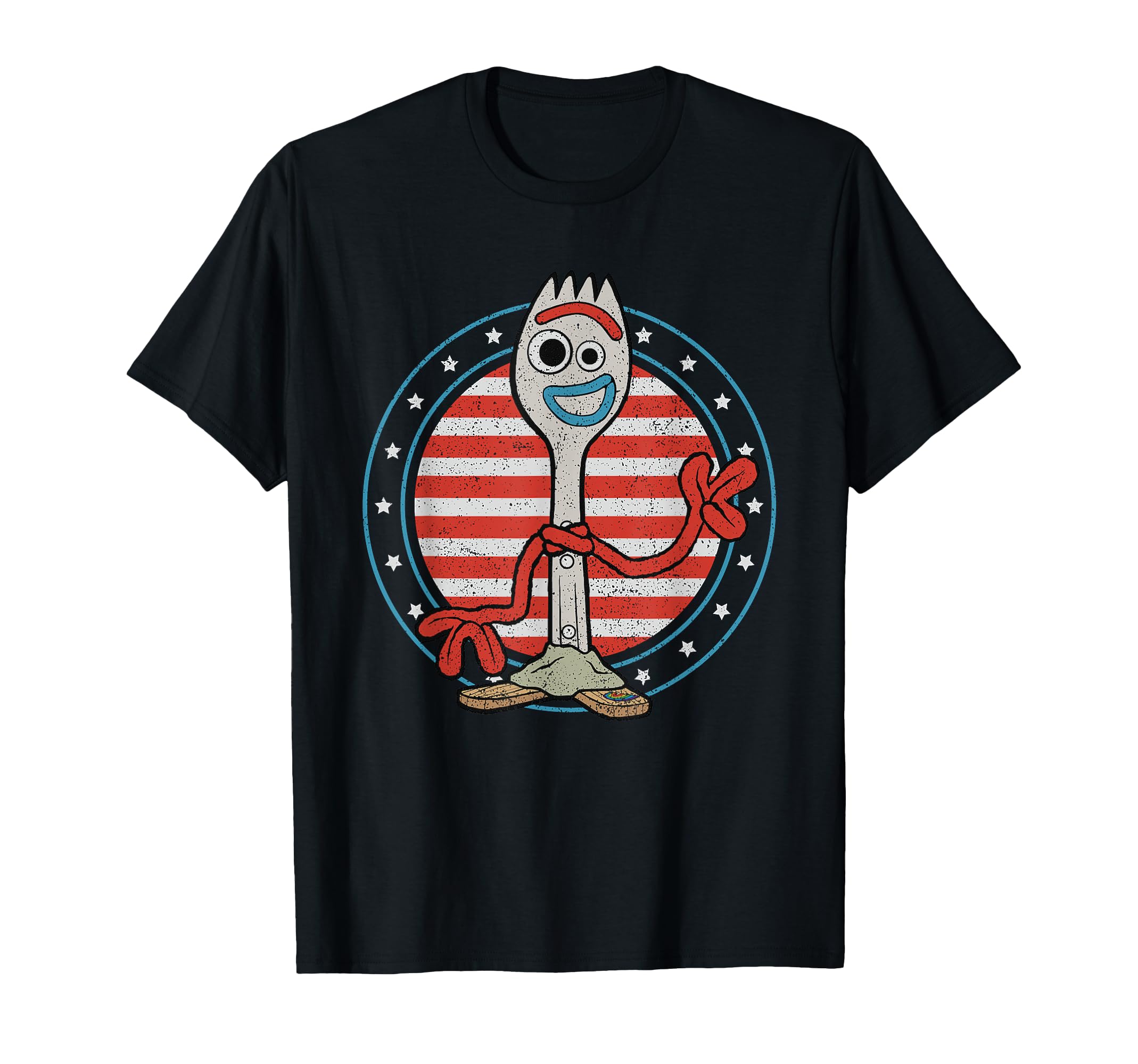 

Disney and Pixar Toy Story 4 Forky Retro Americana T-Shirt