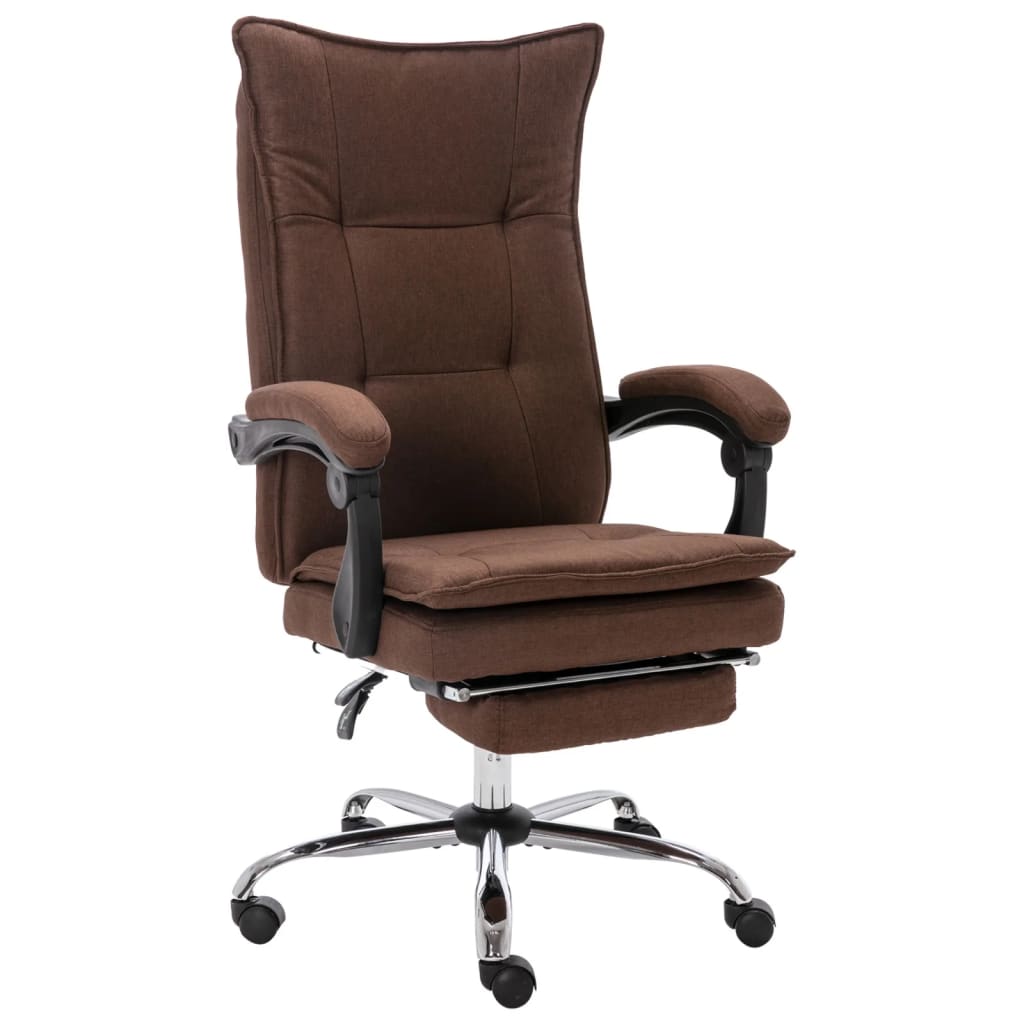 Office Chair Brown Fabric