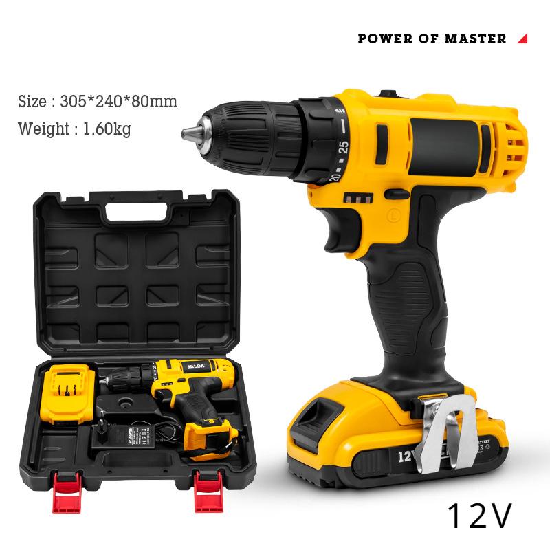 Lithium Drill Cordless Hand Drill Charging Electric Screwdriver Set Home DIY