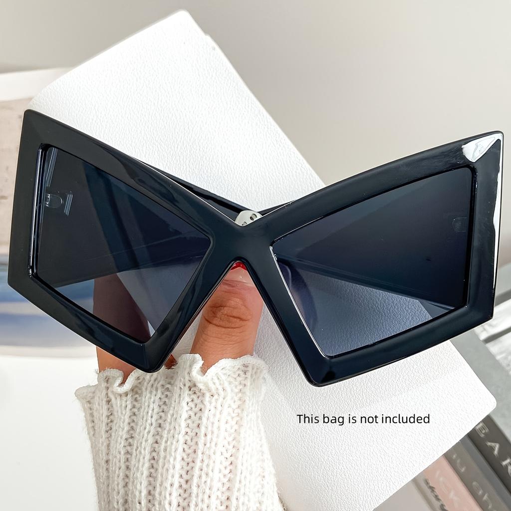 New Fashion Oversized Cat-Eye Glasses for Women and Men High-End Hip-Hop Style Eyewear Versatile Daily Trendy Accessory