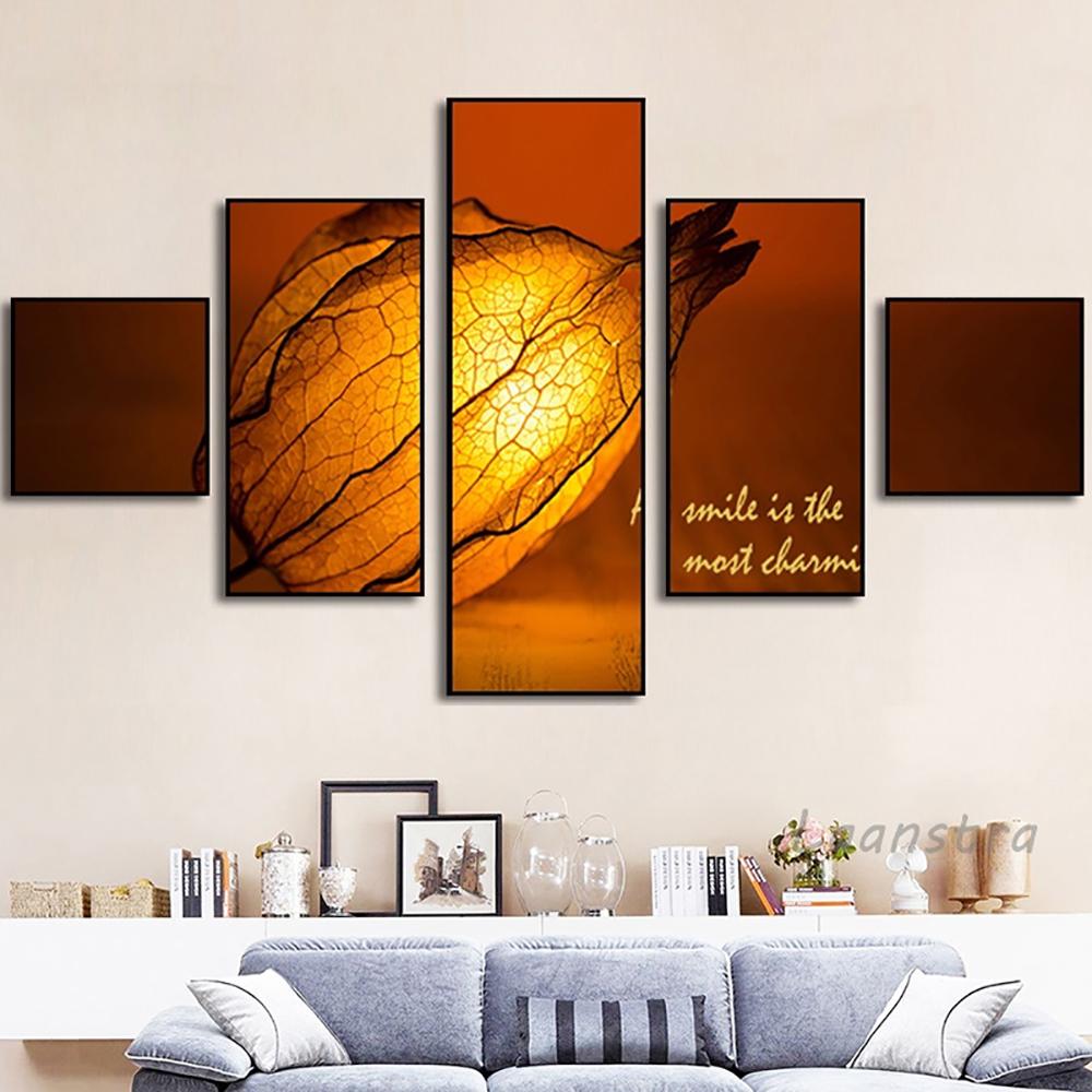 

5 Pieces Home Decoration Poster Print Cape Gooseberry Wall Art Canvas Painting Living Room Sofa Background Wall Hanging Picture 20X35 20X45 20X55CM