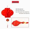 Red Honeycomb Paper Lantern Ornaments for Wedding and Courtyard Decoration
