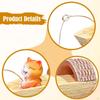 Cat Fishing Figurine Kitten Sculpture Aquarium Fish Tanks Creative Animal Figure Resin Statue for
