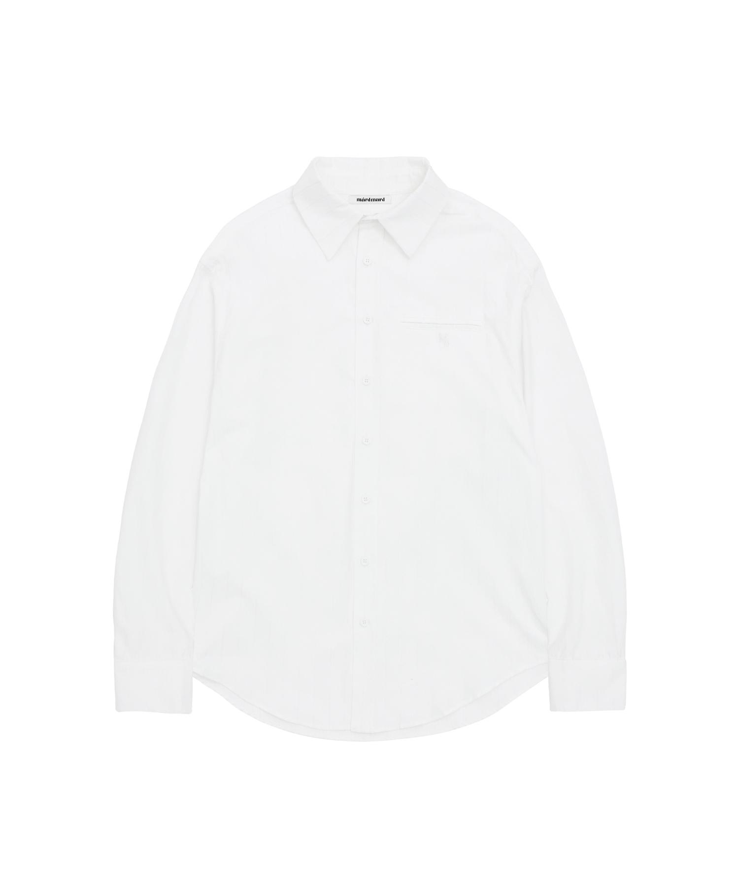 Mad Mad Tia Карманная полосатая рубашка - Белая White/F
