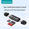 Ingman Dual Function SD/TF USB Card Reader with Type-C High-Speed Transfer