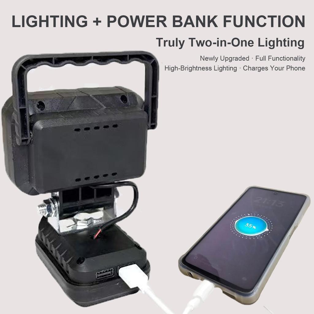 Power Tool Parts for Makita Lithium Battery 15 LED Work Lights Lamp Hand Lantern Spotlight USB Charger Battery NOT Included