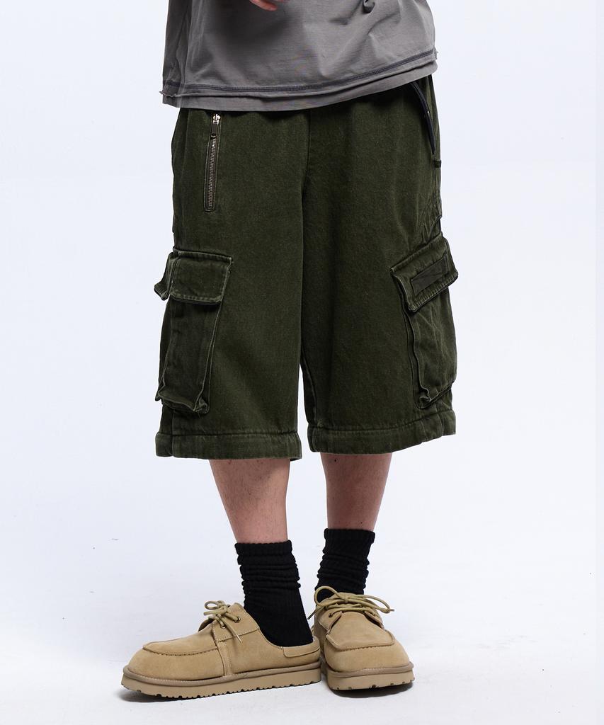 Aleseueseussi Convertible Carpenter Pants - Khaki