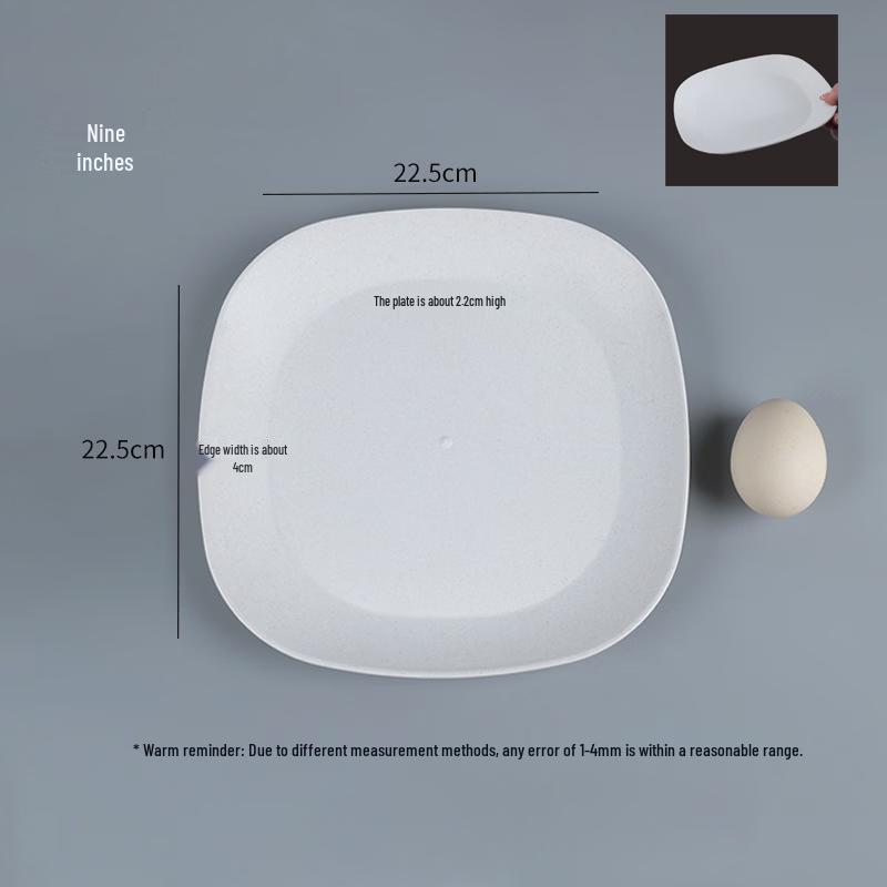 De ou Starlight 9-inch Square Disposable Plates - 20 Pack