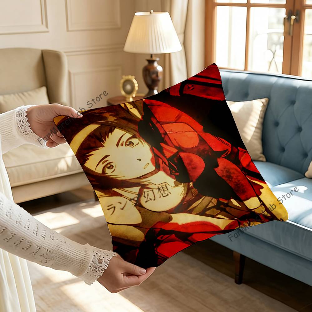 Band LLamp S Pillow Case Plush Fabric Soft Pillowcase Double Sided Print Sofa Cushion Cover Throw