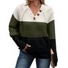 Women's Fashion Knitted Hooded Color,Blocked Headgear Top