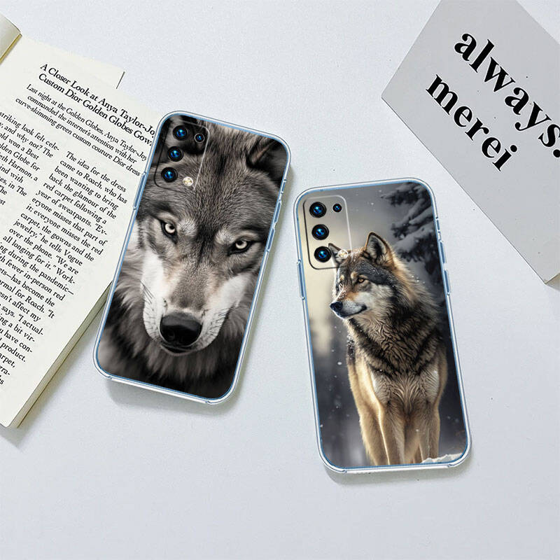 MH148 Animal Wolf Phone Case for Motorola Edge 20 30 S30 40 50 Fusion Lite Plus Pro Neo Ultra One Power Action Macro Hyper Vision Zoom