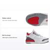 Air 3 Retro PS Fire Red 2022 Kids Sneakers White Cement-Grey Black DM0966-160
