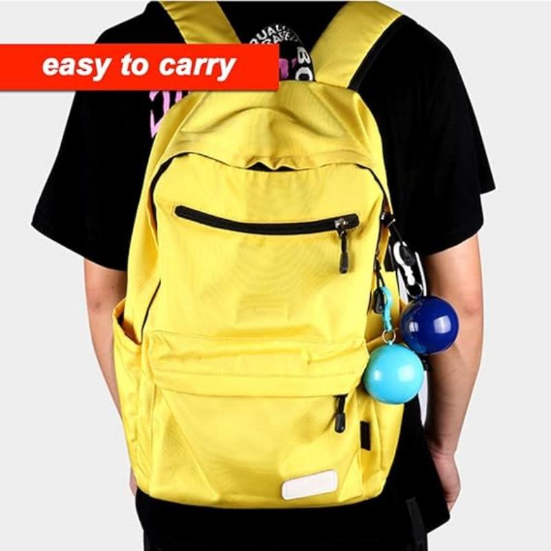 Compact Keychain Rain Poncho Ball Disposable Waterproof Cloak for Adults Mini Hook Design