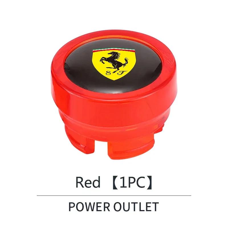 ABS Car Cigarette Lighter Cover Dust Proof Decoration Cap For Ferrari 308 GT4 328 GTB GTS F355 360 Modena F430 458ltalia 488 GTB MQ4