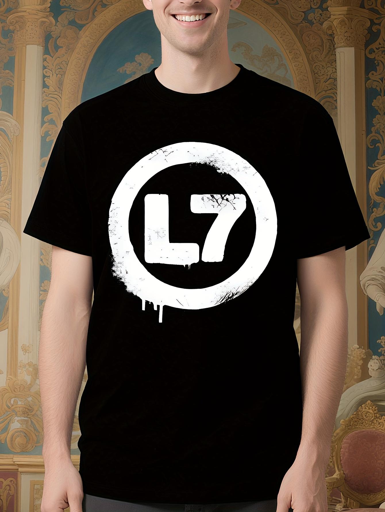 L7 Band Logo Graphic Tee - Unisex Hardcore Punk Rock Band... M
