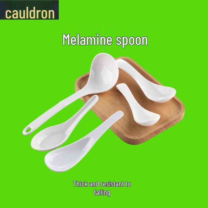 

Jade White Melamine Dining Spoon