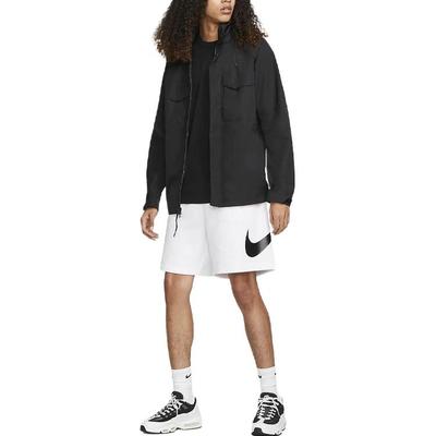 Solid Color Logo Drawstring High-Waist Shorts Men Bottoms White BV2721-100
