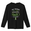 Lyme Disease T Shirt Women Invisible Chronic Illness Ribbon Awareness Spoonie Spoon Theory Green She Believed Could But
