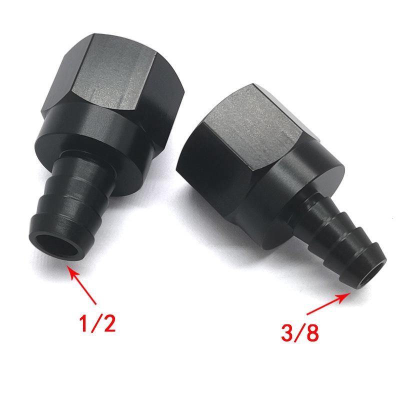 

Automotive Aluminum Adapter Conversion Accessory An6/8/10 Thread to 3/8 or 1/2 Hose Hook Internal Thread Tower Joint AN10-1-2