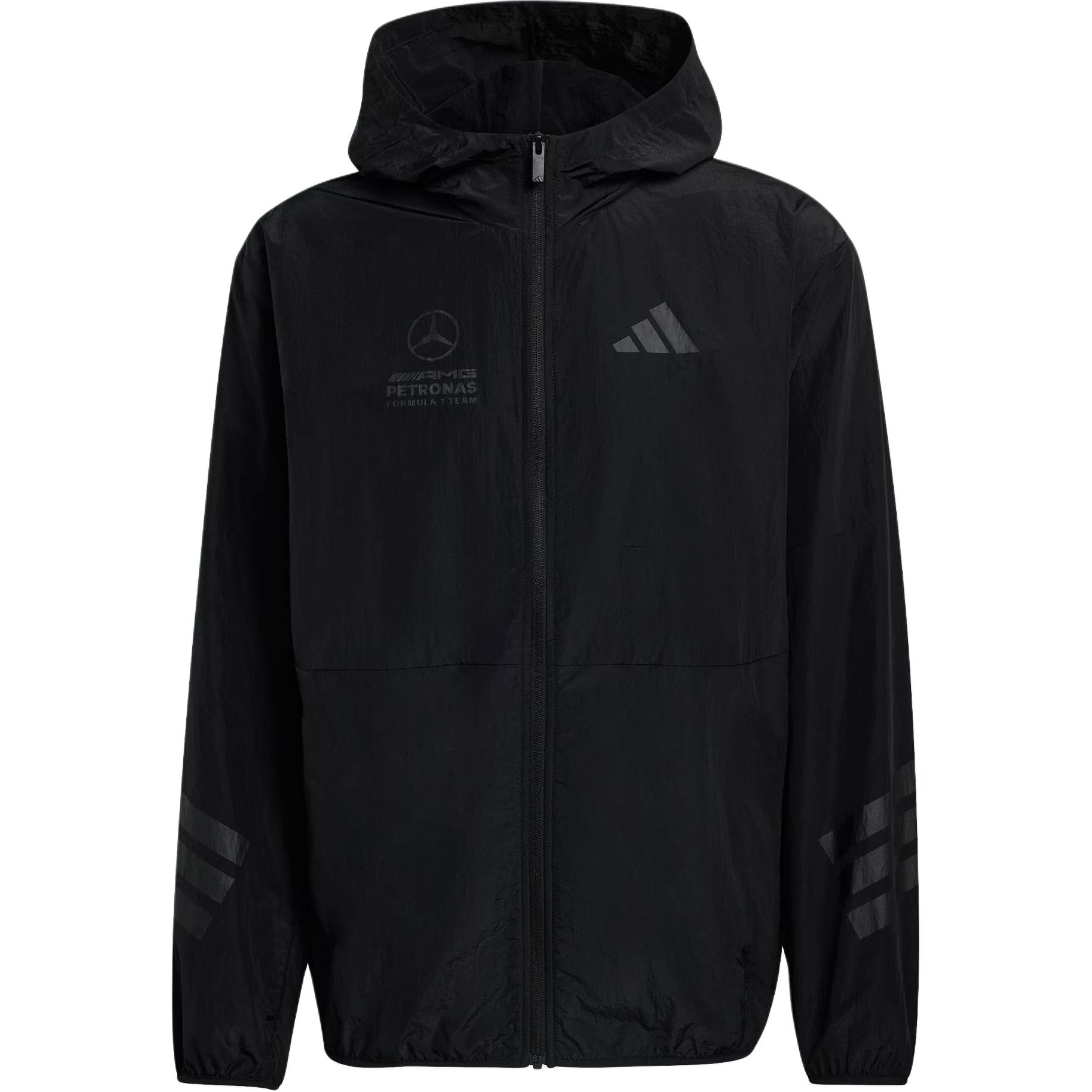 

Adidas Mercedes - Amg Petronas Formula 1 Team Night Windbreaker Hooded Zip Long Sleeve Jacket Men jackets KE5959 S
