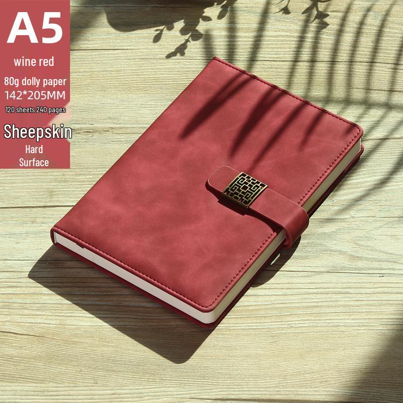 High-Quality A5 Leather Softcover Notebook for Students and Professionals