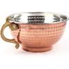 Handcrafted Hammered Copper Tray for Buttermilk / Water / Beverages - Tin-Lined
