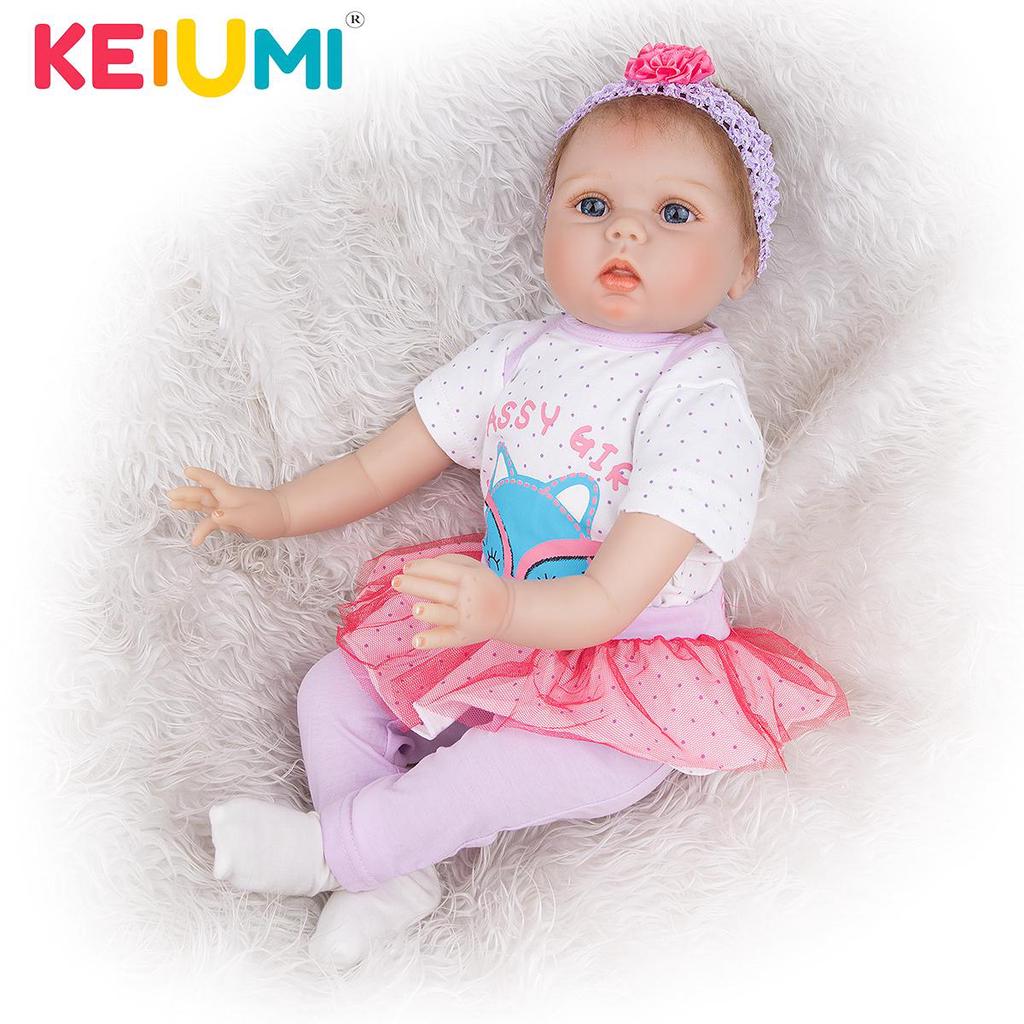 KEIUMI Cuerpo De Algodón De Bebé Renacido Realista De 22 Pulgadas KEIUMI Cuerpo De Algodón De Bebé Renacido Realista De 22 Pulgadas