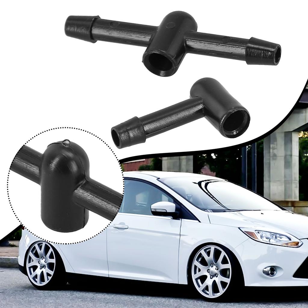 2pcs Windscreen Washer Connector Hose Jet For Ford For Foucs For Mondeo For C-Max Connector T-Piece Tube Pipe Splitter Connector