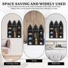 Wall Mounted Crystal Display Shelf Wooden Floating Shelves Gothic Bohemian Crystal Wall Holders for Home Living Room Decorative