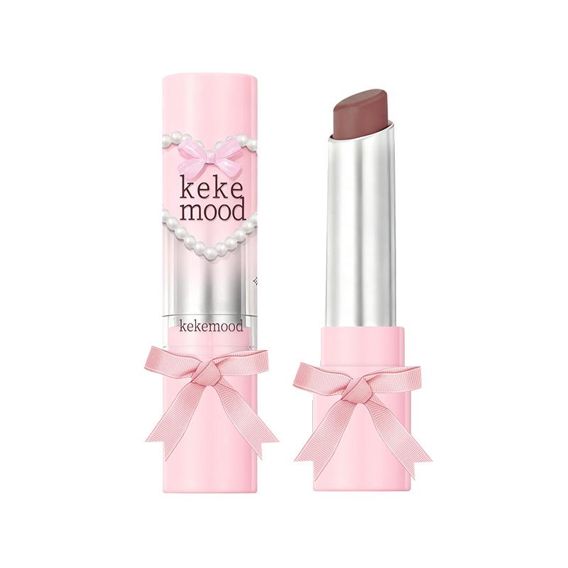 KEKEMOOD Velvet Gloss Lipstick - Honey Moist, Bare-Finish, Student-Friendly