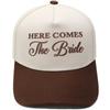 HERE COMES The Bride Embroidery Color Matching Truck Driver Hat Bride Wedding Party Shade Dad Hat