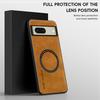 For Google Pixel 8 8 Pro 8A Fine Hole Sheepskin Magnetic TPU Soft Edge Anti-Drop Anti Fingerprint Phone Case