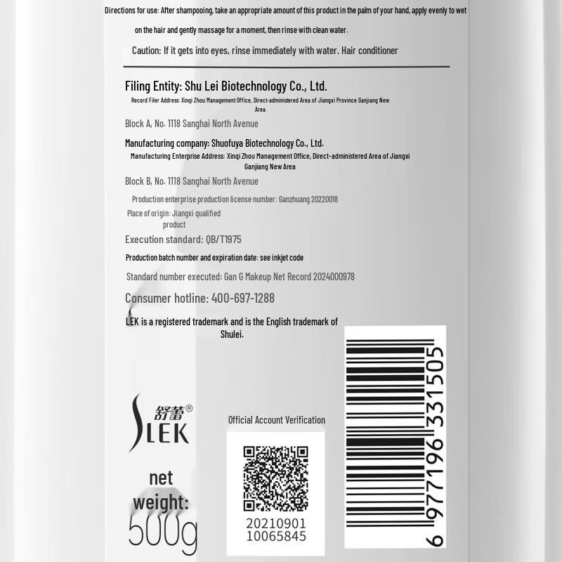 SLEK Fragrance Radiant Repair Conditioner