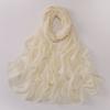 Pearl Chiffon Starry Bow Rhinestone Long Scarf Muslim Women Headscarf