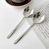 Stainless Steel Salad Spoon Creative Shovel Spoon Fork Pasta Coffee Fork Dessert Cake Fork Watermelon Fruit Spoon