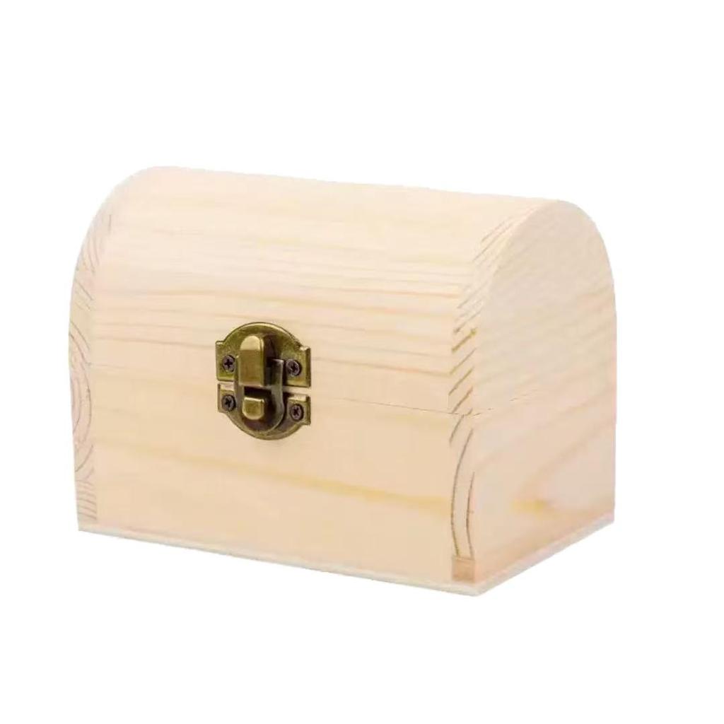 A disposizione: Scatola Regalo Esagonale in Legno di Pino e Bauletto Arcuato a Forma di Cuore Scatola Porta Gioielli