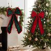 Ruffle Christmas Tree Topper Bow Long Streamers Tree Bow with Long Tails  New Year Decor