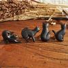 Variety Cast Iron Cute Cat Style Door Drawer Cabinet Wardrobe Pull Handle Knobs Vintage Rural Furniture Hardware