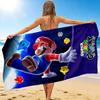 1Pc Mario Space Adventure Beach Towel Quick Dry Multiuse For Beach Pool Gym Yoga Home Travel Christmas Halloween Xmas Gift Eg110