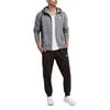 Nike Embroidered Logo Fleece-Lined Hooded Jacket Men Outerwear Gray 804389-063