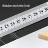 Professional Woodworking Measuring Tool Multifunction Graduated Scale Ruler Corrosion Resistant Design