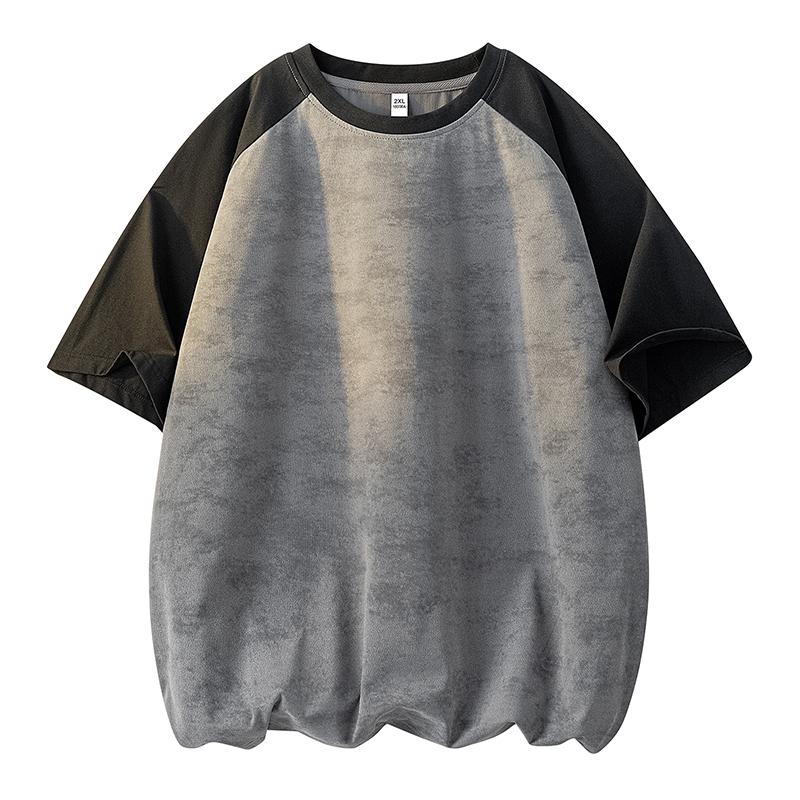 Summer Tie Dye Short Sleeve T-Shirt Casual Loose Round Neck Versatile Top