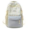Trendy Plaid Nylon Backpack – Stylish & Durable School Bag for Women, Men, and Teens