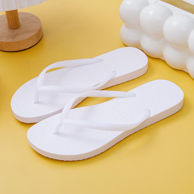 Mode Damen Zehensandalen Sommer Casual PVC Sandalen Rutschfest Flach Strand Outdoor Haus Hausschuhe