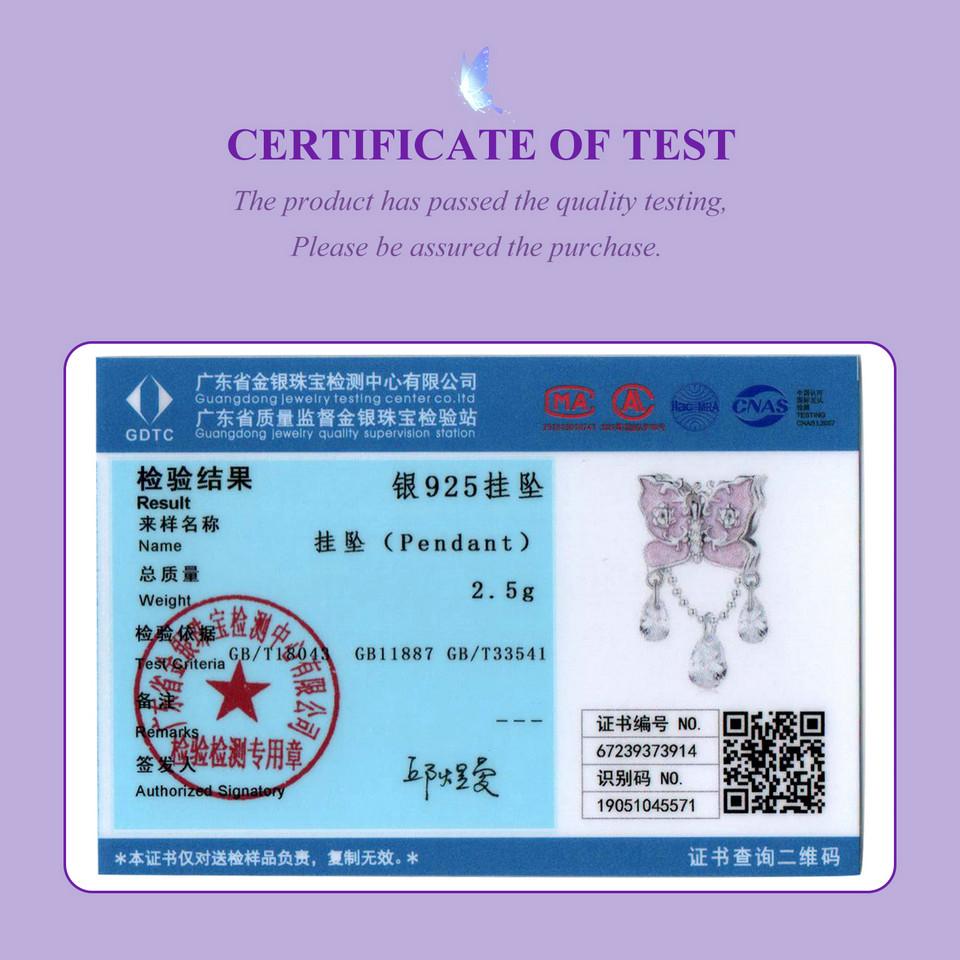 WOSTU Mystic Purple Series 925 Sterling Silver Butterfly Charms Elf Pendant Drop Zircon Moon Beads Fit DIY Bracelet Neckalce