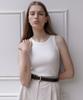 38COMEONCOMMON Round Rib Sleeveless (White)